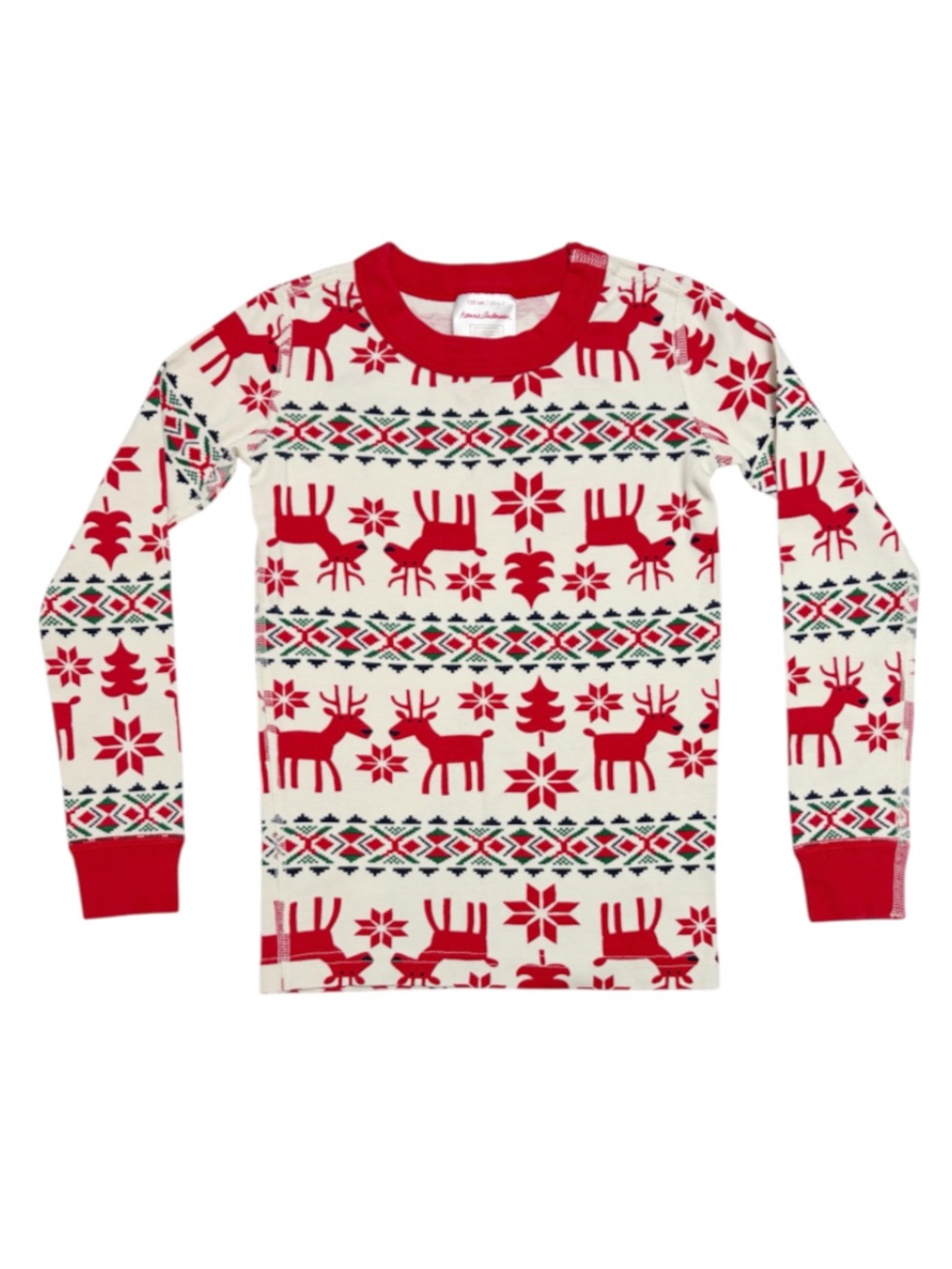 Hanna Andersson | Organic Cotton Reindeer Pajama Top Christmas Holiday